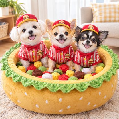 ハンバーガー遊びベッド