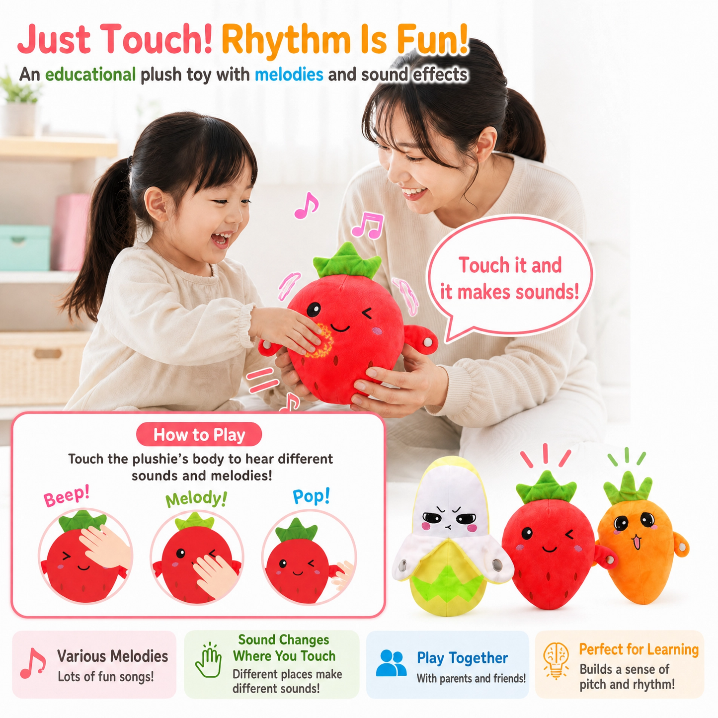 Touch-Melody Plush Toy